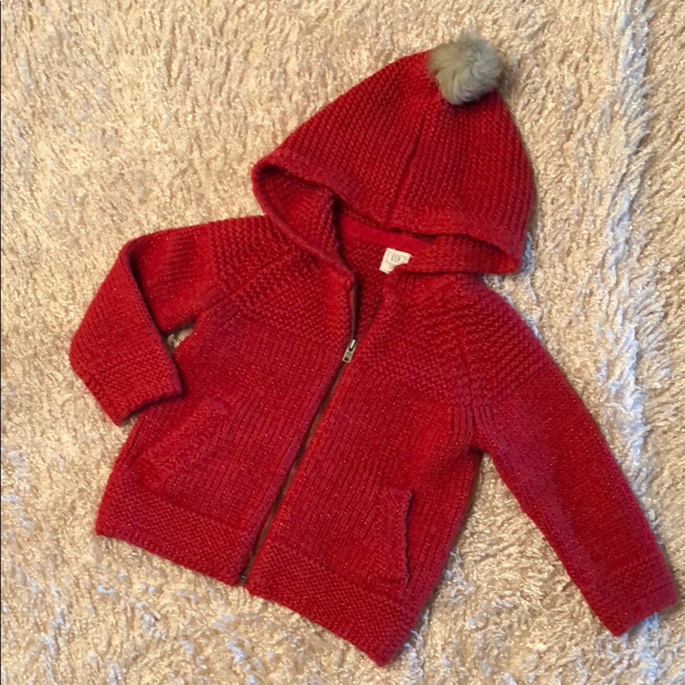 Cozy Red Hoodie 2T